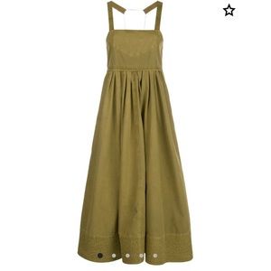 Proenza Schouler Washed Cotton Apron Dress